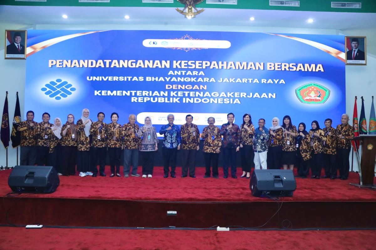 Kemnaker dan Ubhara Jaya Jalin Kerja Sama, Perkuat SDM Unggul dan Siap Kerja